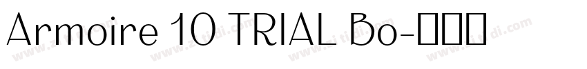 Armoire 10 TRIAL Bo字体转换